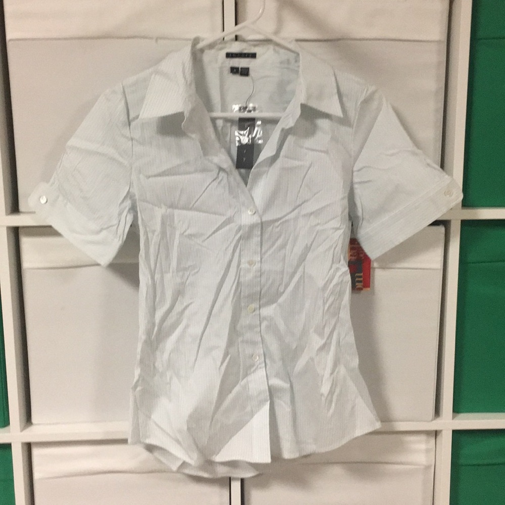 NWT Theory pinstripe shirt, size M